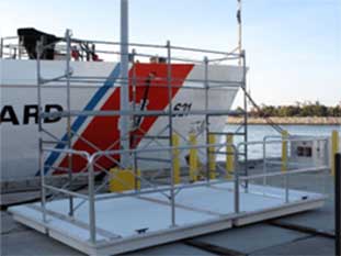 Commercial Scaffold Work Floats 10X16 OSHA RAILINGS