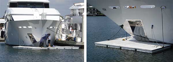 Mega Yacht Work Floats