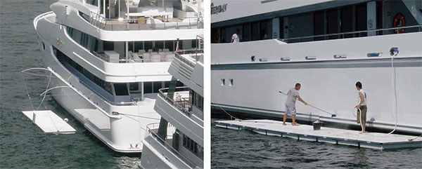 Yacht Paint and Repair Work Floats