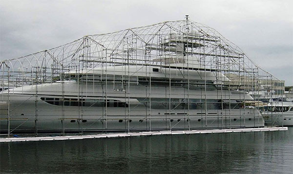 Yacht Work Float Scaffholding